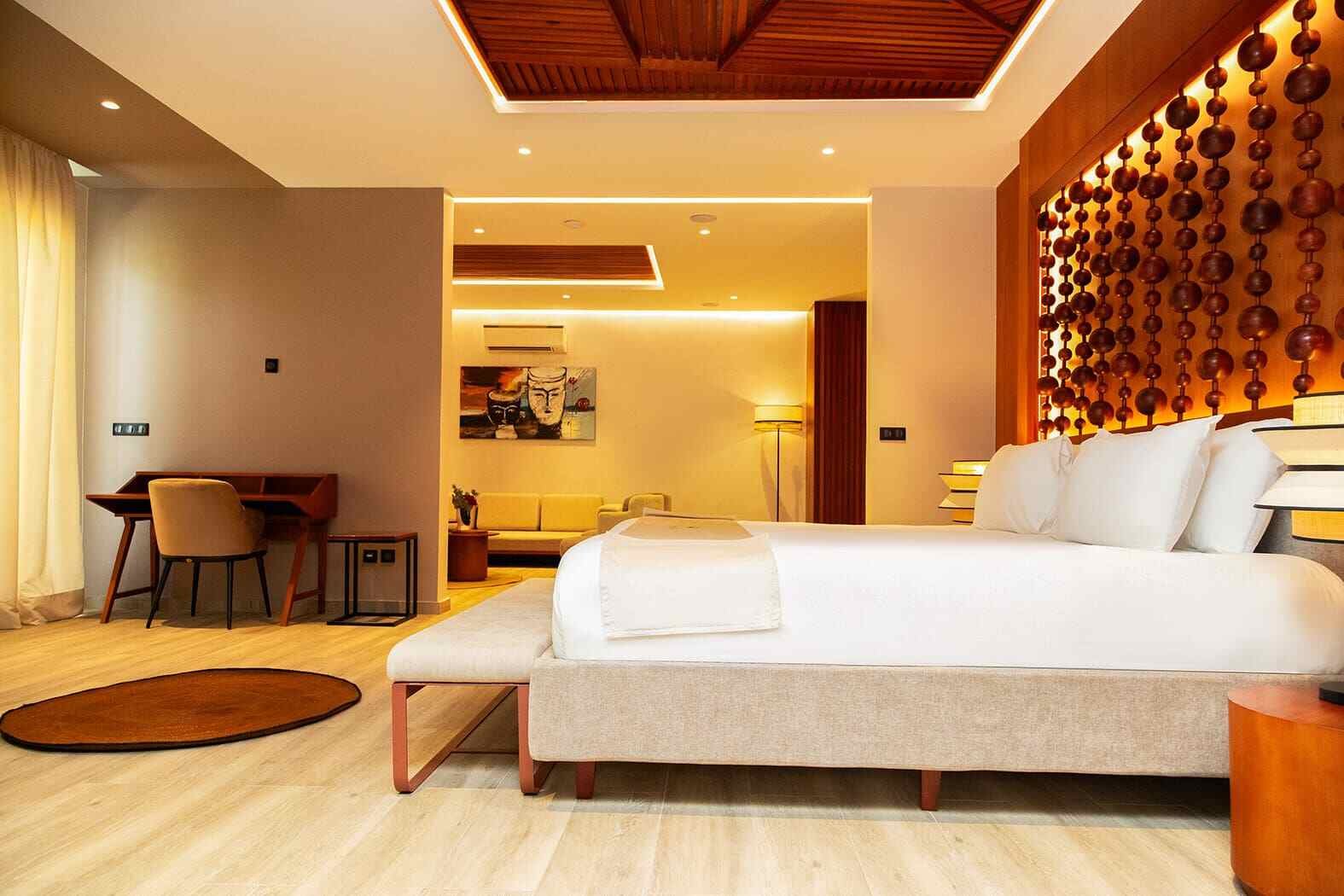 Vue piscine de la Suite Junior